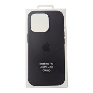L8. Apple Silicone Case with MagSafe for‎ iPhone 16 Pro - Black